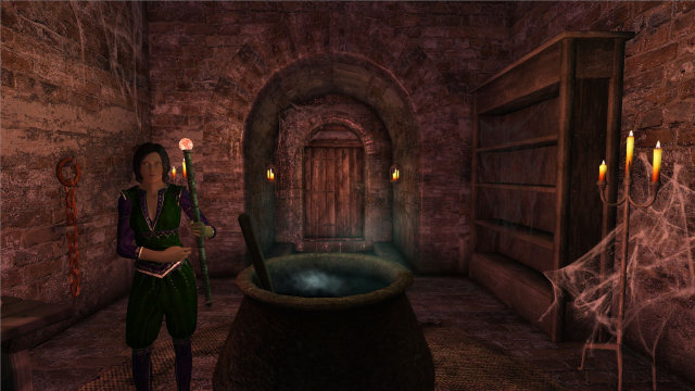 Fire burn and cauldron bubble