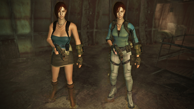 Jill Valentine Fallout 3 race & clothes