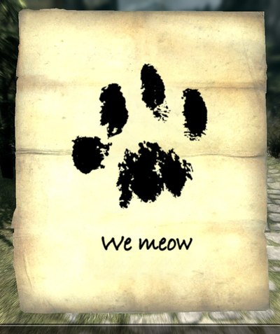 We meow