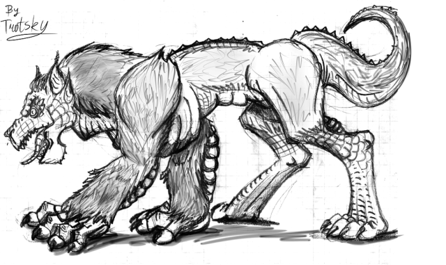 Argonian werewolf