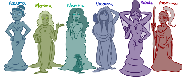 The daedra   ladies