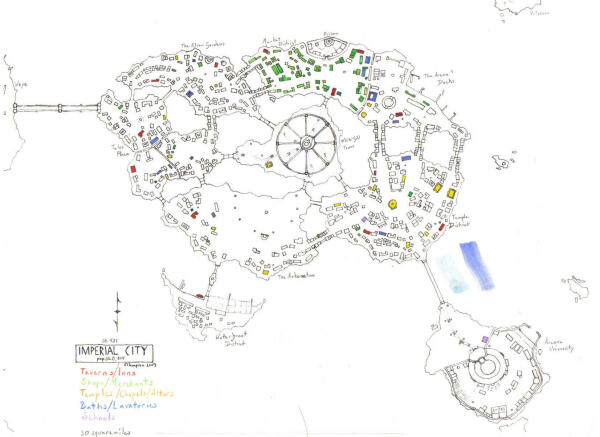 Colour-coded Imperial City