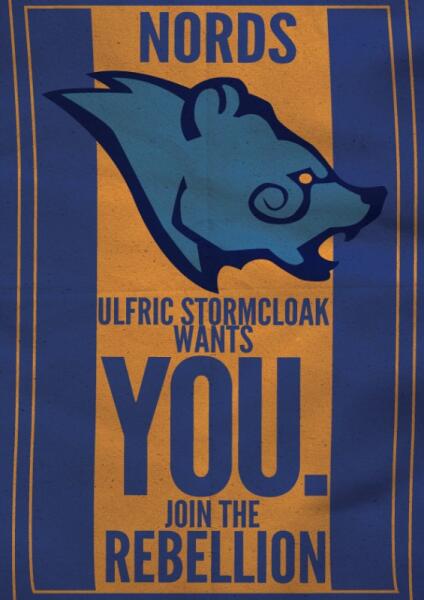 I want you for the Stormcloak army!