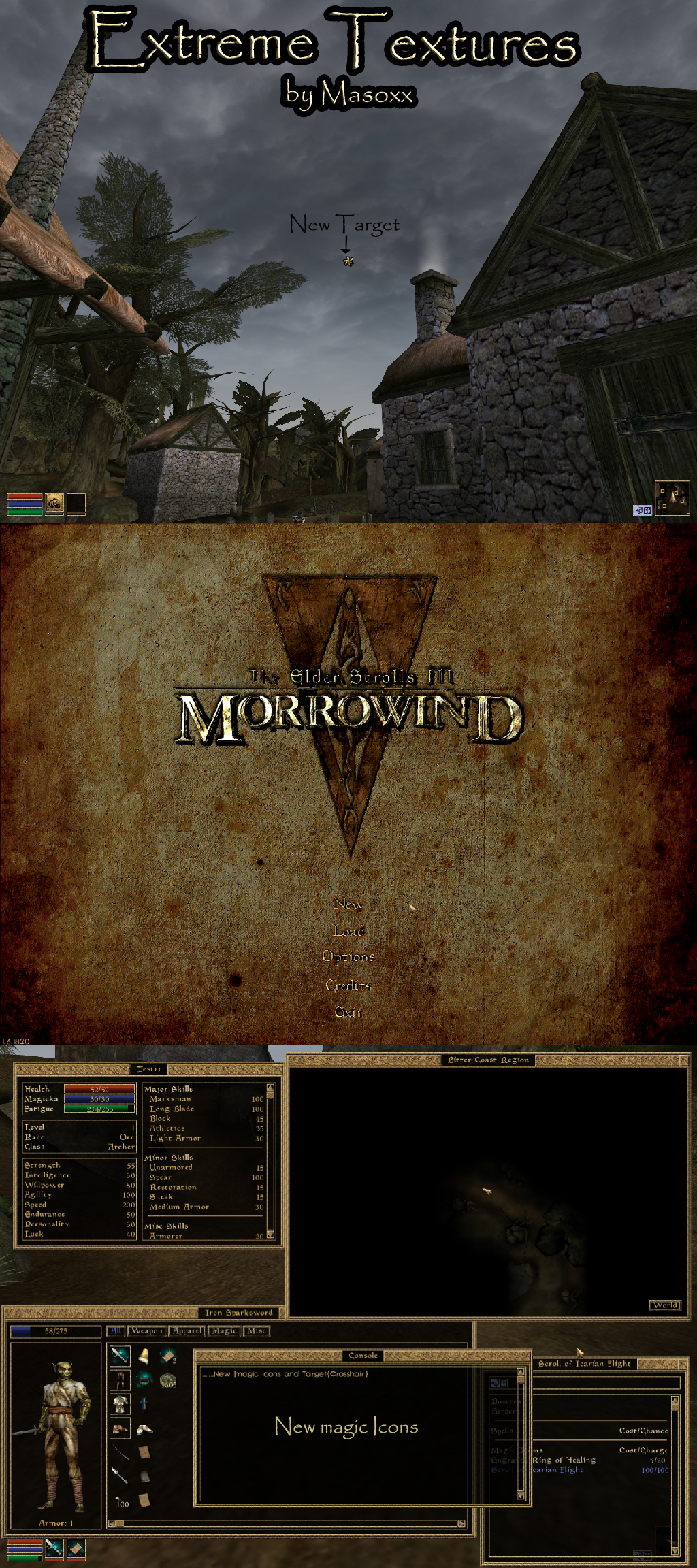 Extreme Textures - Menu