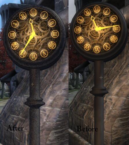 Подробнее о "New textures for WilliamSea's Clocks of Cyrodiil."