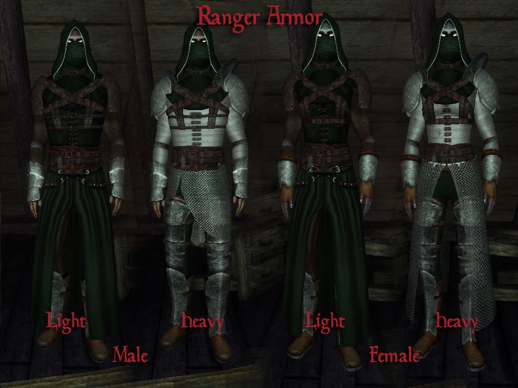 Ranger Armor and Light Daedric Armor