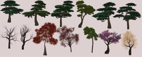 Подробнее о "Vurt's Grazelands Trees I (Japan theme)"