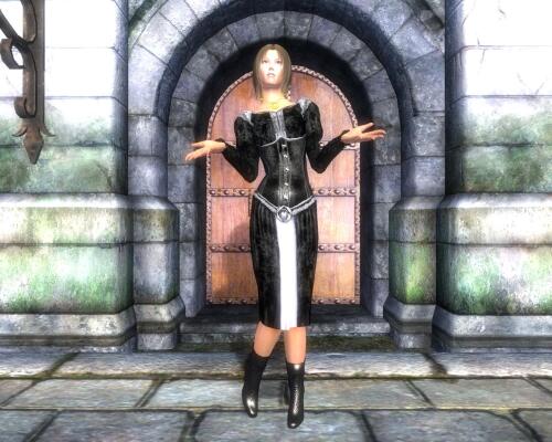 Подробнее о "UFF Black Courtesan Dress"