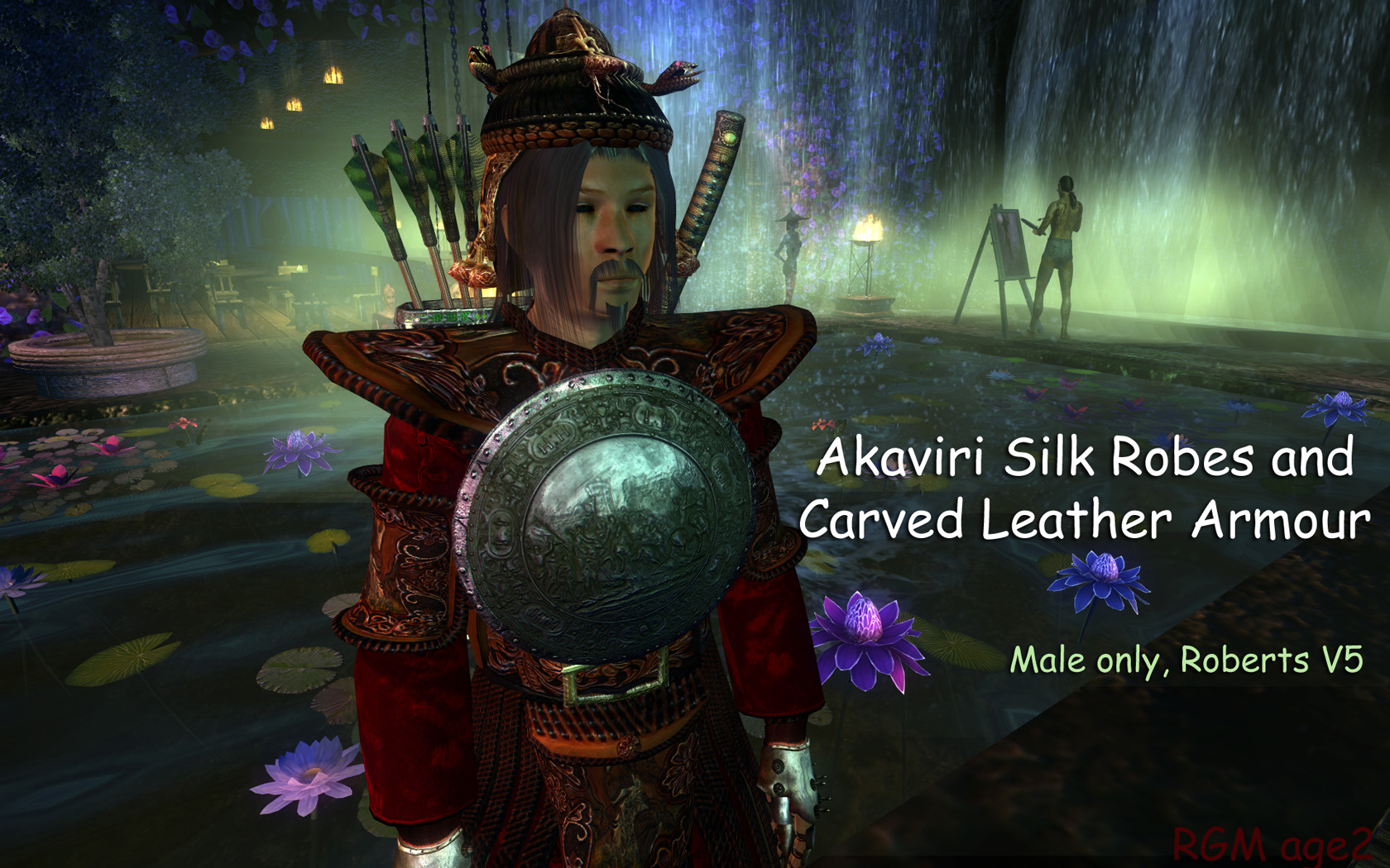 RGMs CarvedLeather And SilkRobes Male