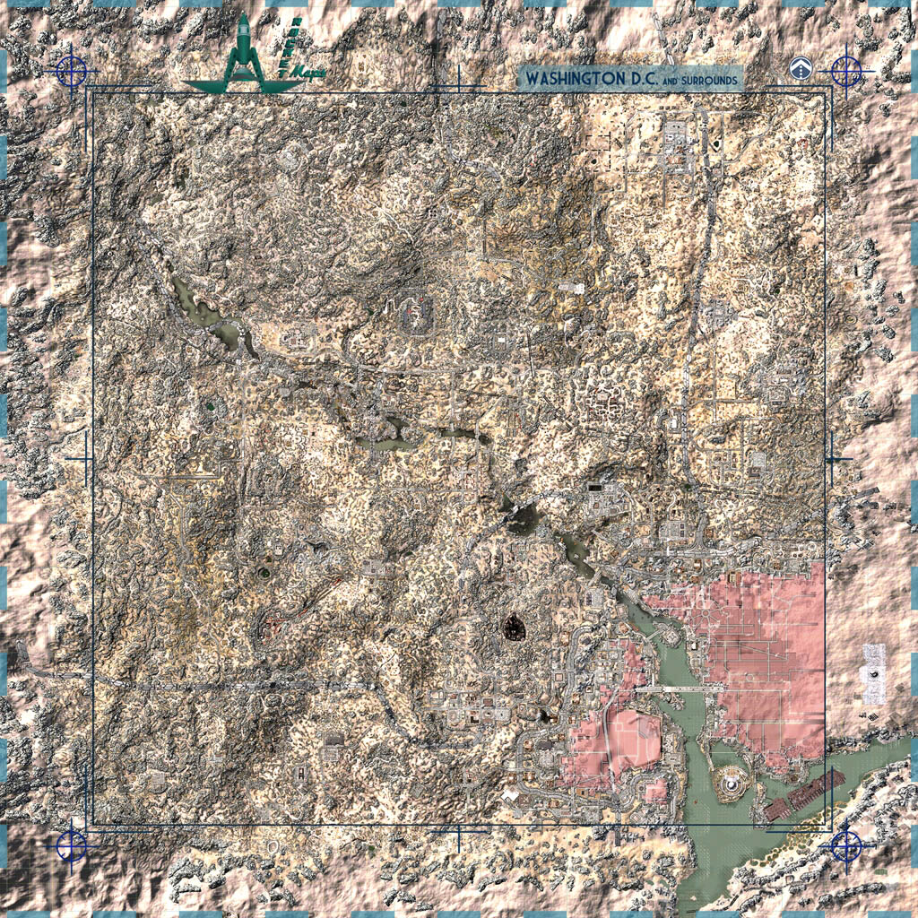 Color Hi-Detailed map and icons