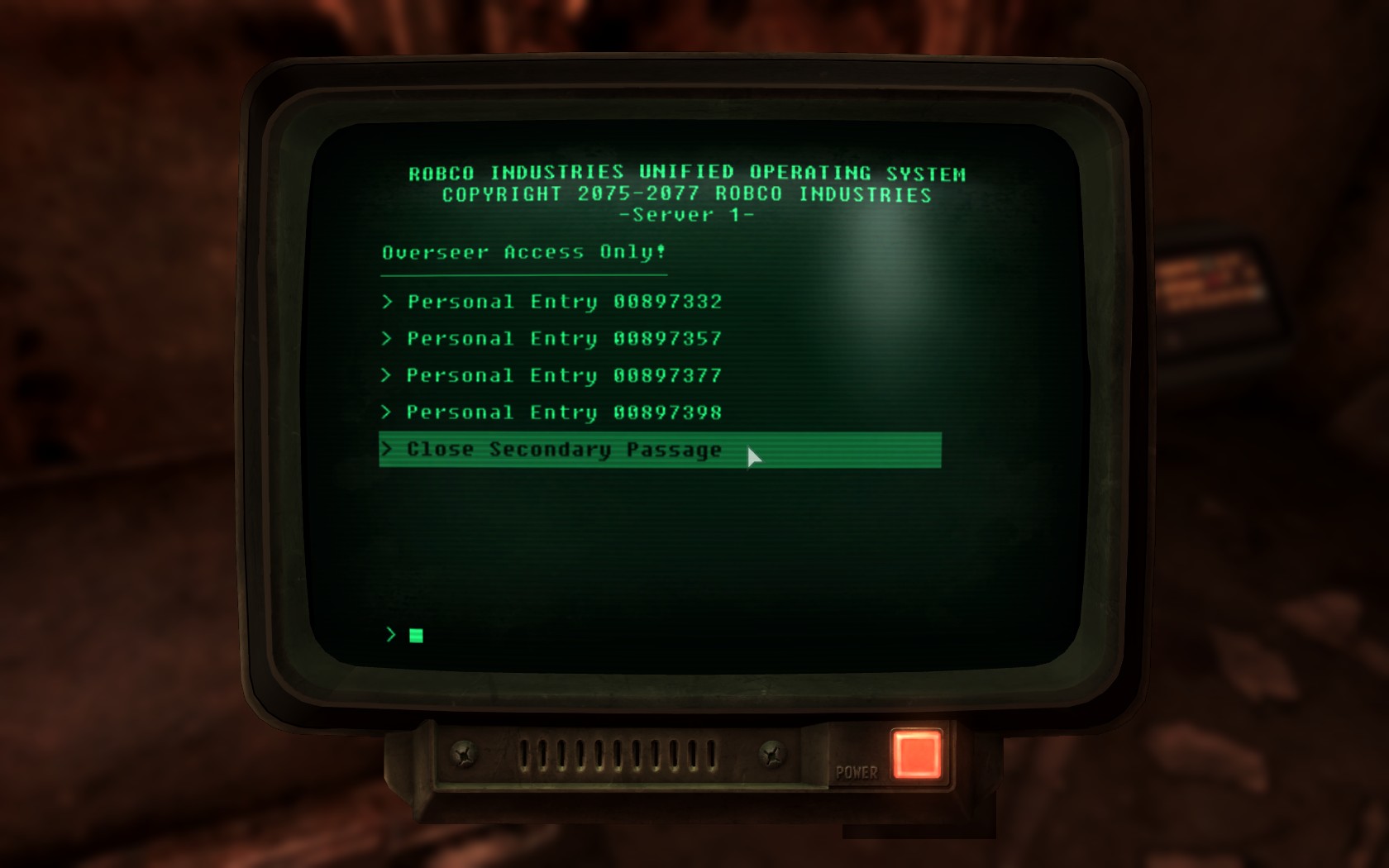 Vault 92 Overseer Desk Fix