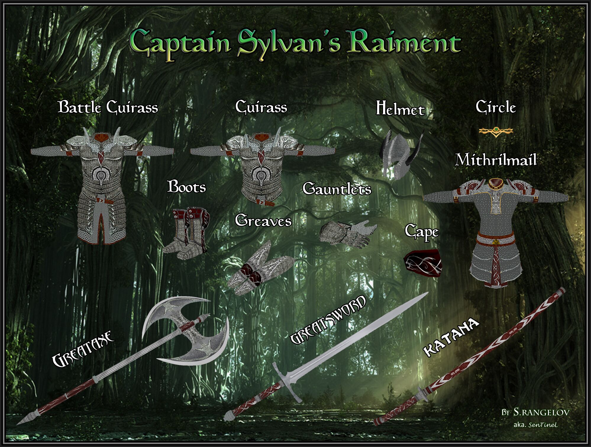 Sentinel's Legendary Weapons & Armors