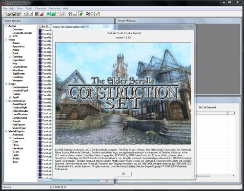 Подробнее о "TES 4 Construction Set"
