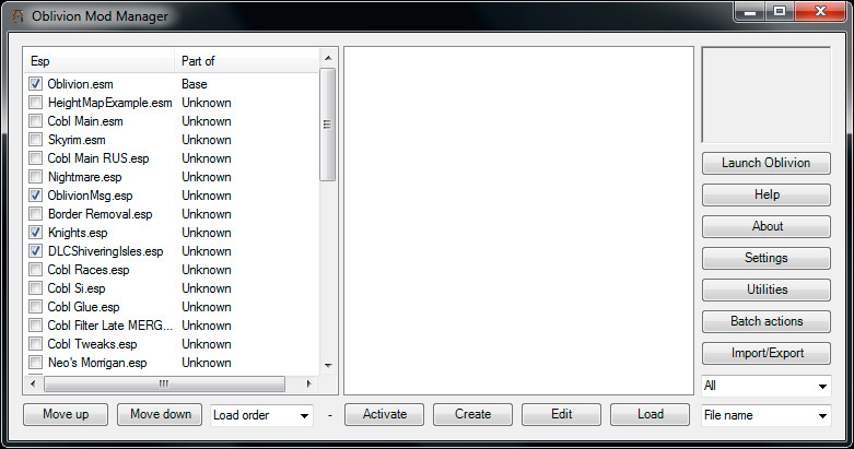 Oblivion Mod Manager (OBMM)