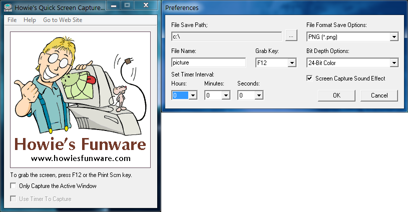 Howie's Quick Screen Capture Tool