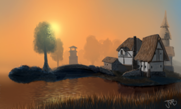 Seyda Neen At Sunset