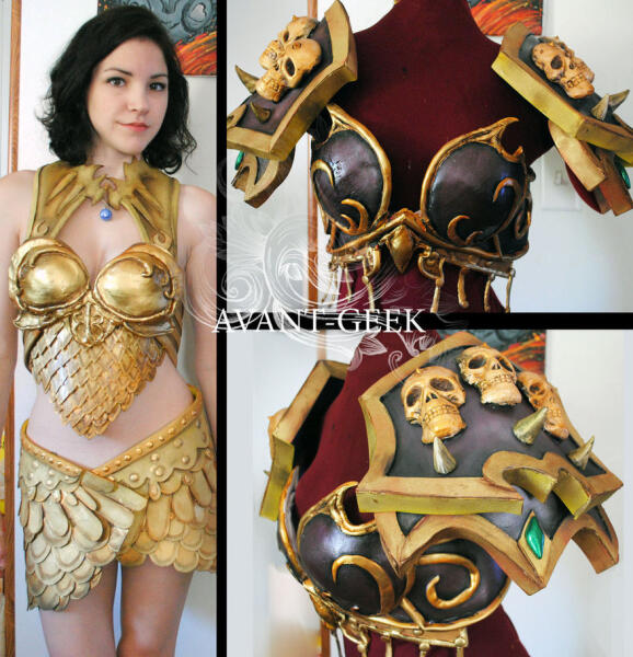 Golden Saint and Sylvanas Windrunner WIP
