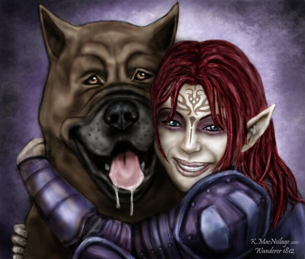 A Girl And Her Mabari