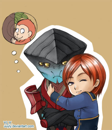 Javik And Monkey Shepard