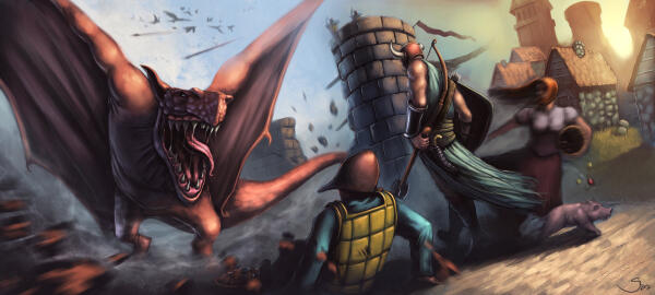 Dovahkiin vs Dragon