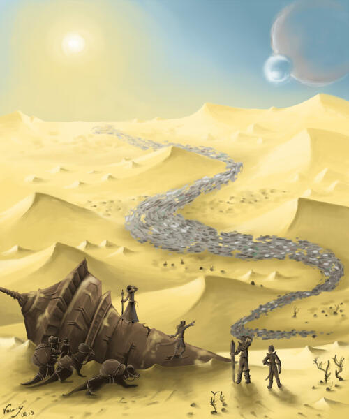 Skin Folding in The Alik'r Desert