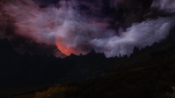 Skyrim (new - 57. Еще немного ночного неба)