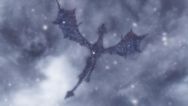Skyrim (new - 83. Возвращение на Глотку Мира: ночная снежная буря)