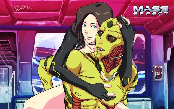 Thane Krios & Miranda Lawson