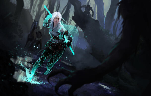 Ciri and the King of Wolves