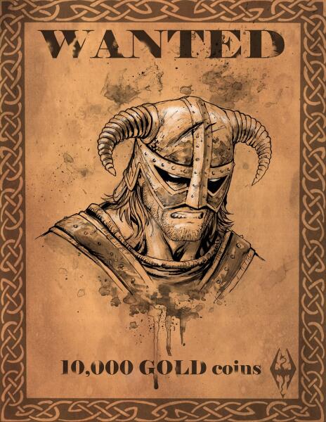 Dovahkiin Wanted Poster
