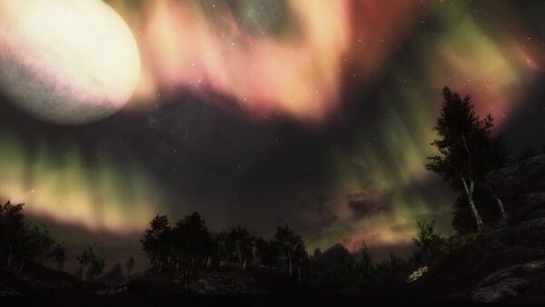 Ночное небо Skyrim