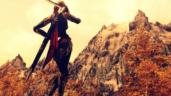Sword and mountain