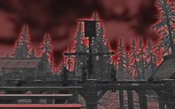 И горел погребальным костром закат