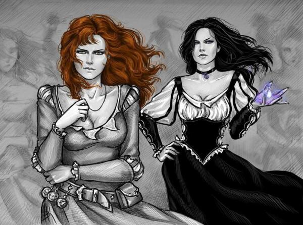 Yennefer and Triss