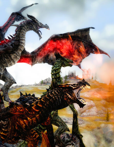 Drogon, Viserion and Rhaegal