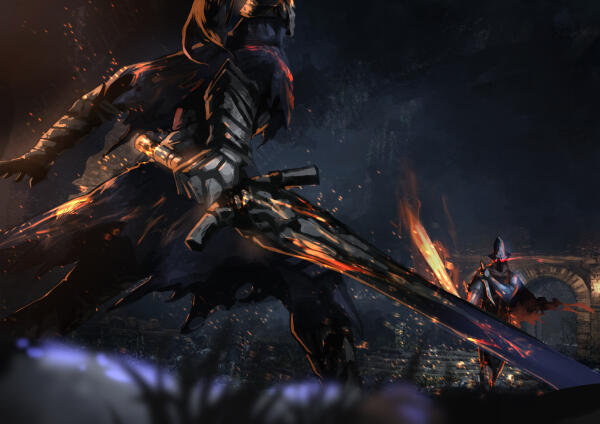 Knight Artorias vs Abyss Watcher
