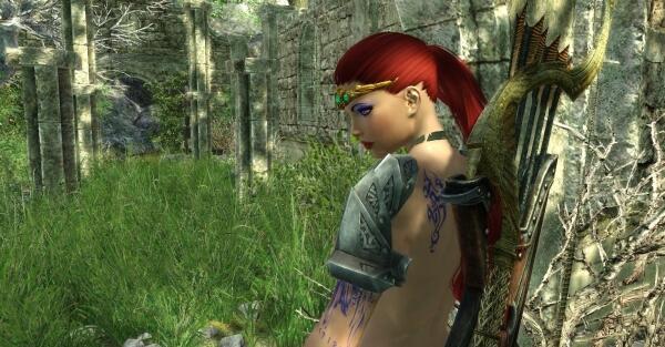 Enderal. Шейла зашла осмотреть старые развалины