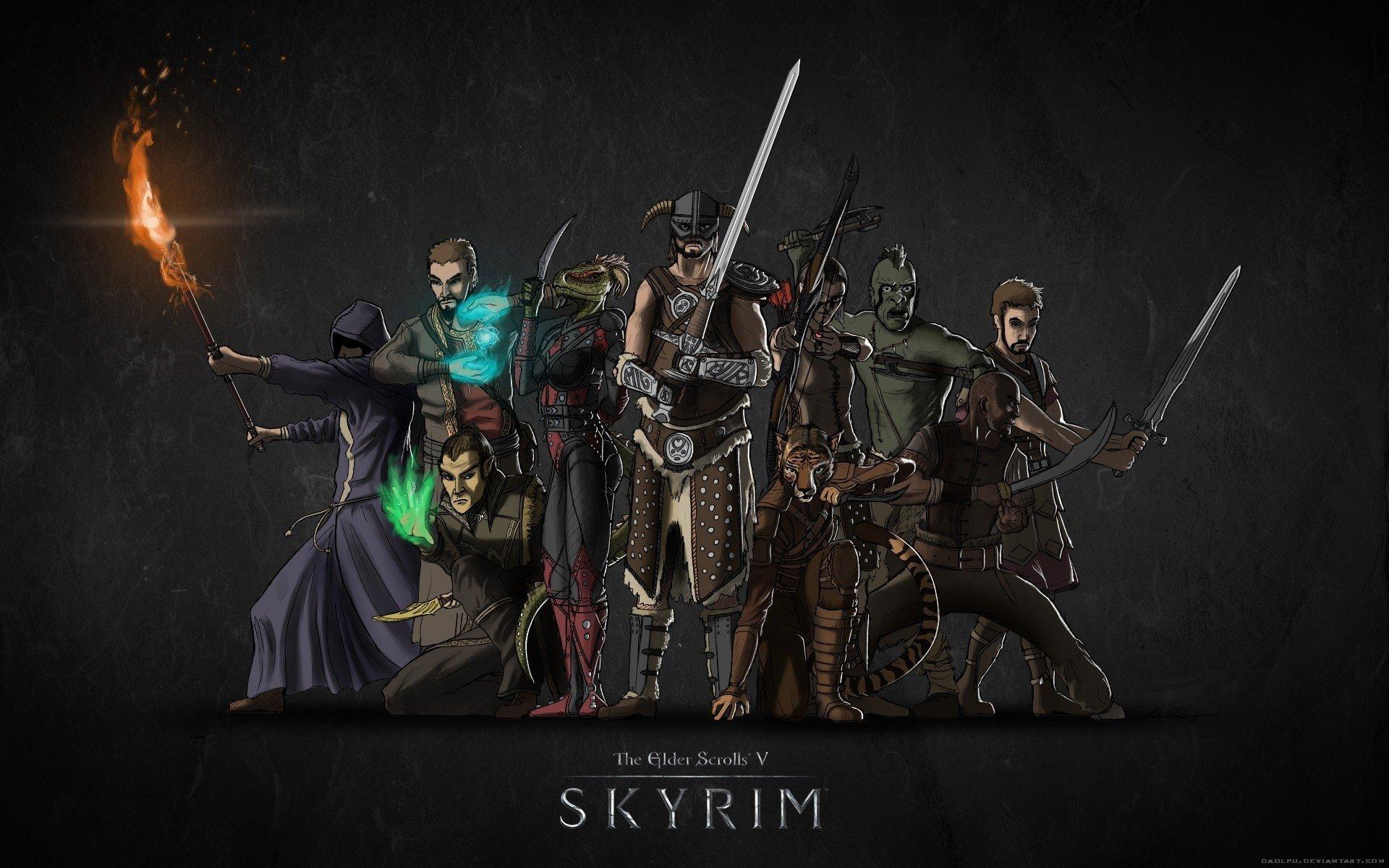 Новые обои и музыка для Skyrim