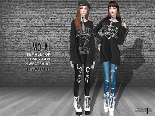 Подробнее о "Oversized Tape Sweatshirt"