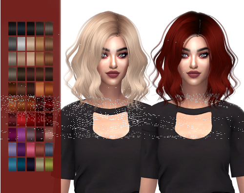 Подробнее о "Прически SIMS4-HallowSims PEGGY 0494"