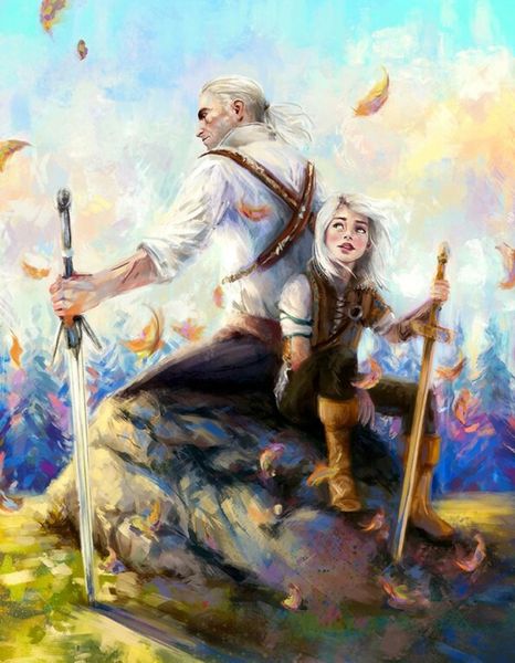 Геральт и Цири