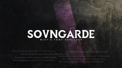 Подробнее о "Sovngarde - Тематический игровой шрифт"