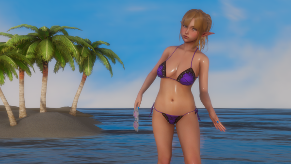 on the beach