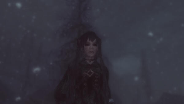 Vampire in the snow