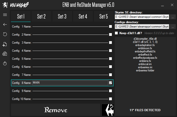 Manager ENB, FXAA, ReShade, SweetFX