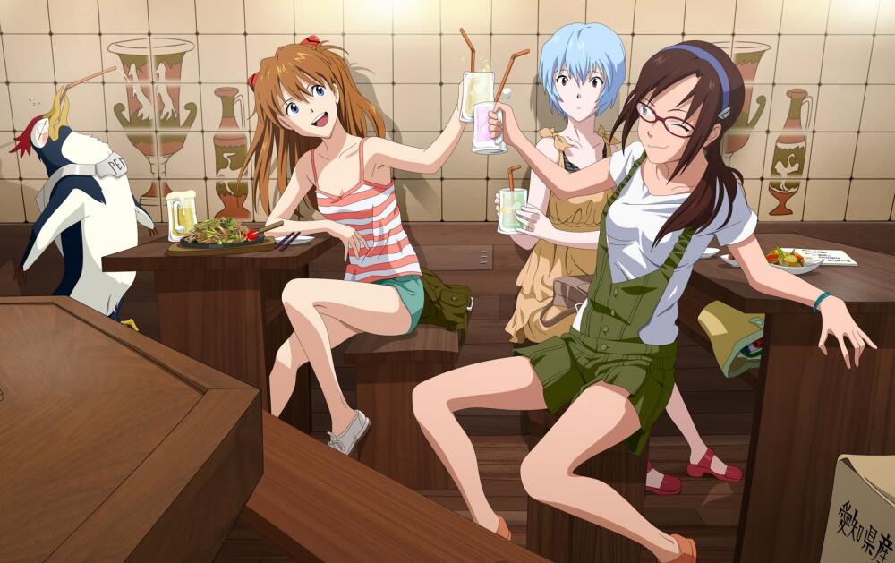 Konachan.com - 56167 ayanami_rei makinami_mari_illustrious neon_genesis_evangelion soryu_asuka_langley vector.jpg.jpeg