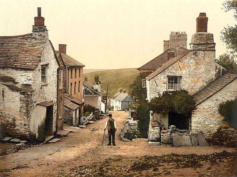 Cornwall, Boscastle, The Village Street.jpg