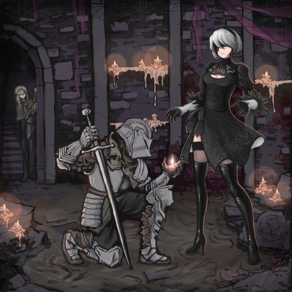 Dark Souls X Nier Automata