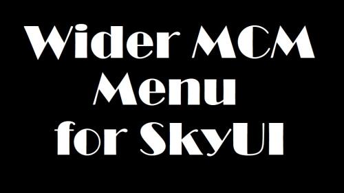 Подробнее о "Широкое МКМ для SkyUI"