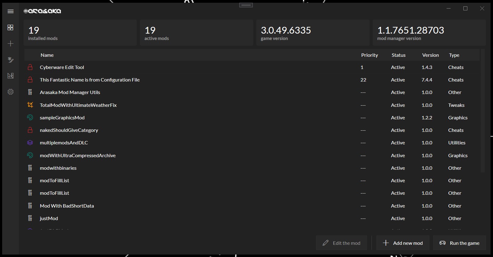 Cyberpunk 2077 Mod Manager